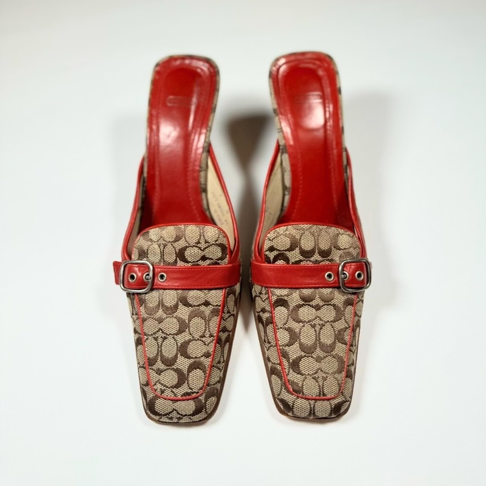 Coach Vintage Monogram Mules
